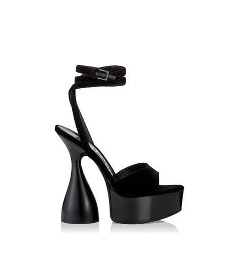 tom ford velvet disco platform sandal 140 mm stores
